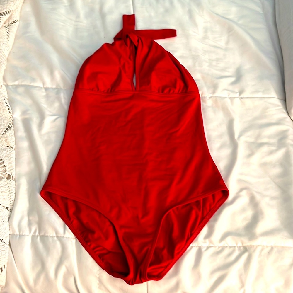 Red beautiful soft as butter swim suit by MK